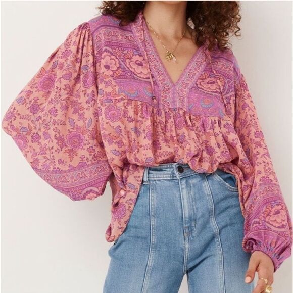 Spell & the Gypsy Folk Song Blouse Blossom Small Revolve - Picture 10 of 15